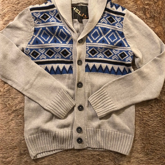 2 DAYS LEFT! LAST CHANCE! Men's Helix Button Down Cardigan Sweater - Picture 3 of 4